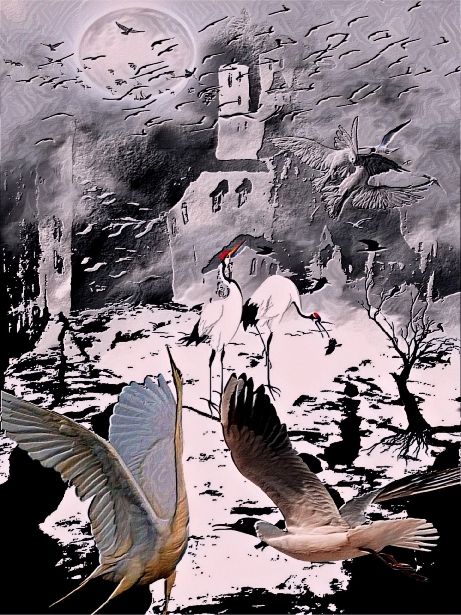 "The Cranes" by Alina Suleimen