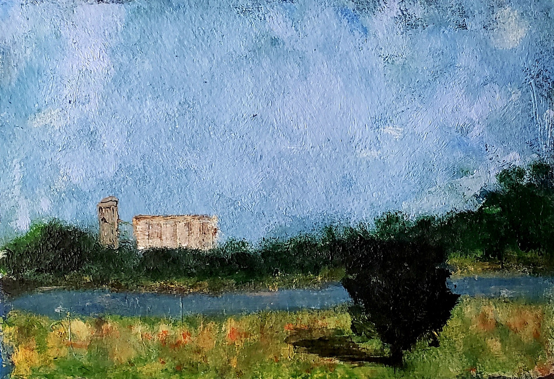 "Grain Elevator Near the Watershed" by Thad DeVassie